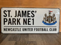 Newcastle United Street Sign (White)