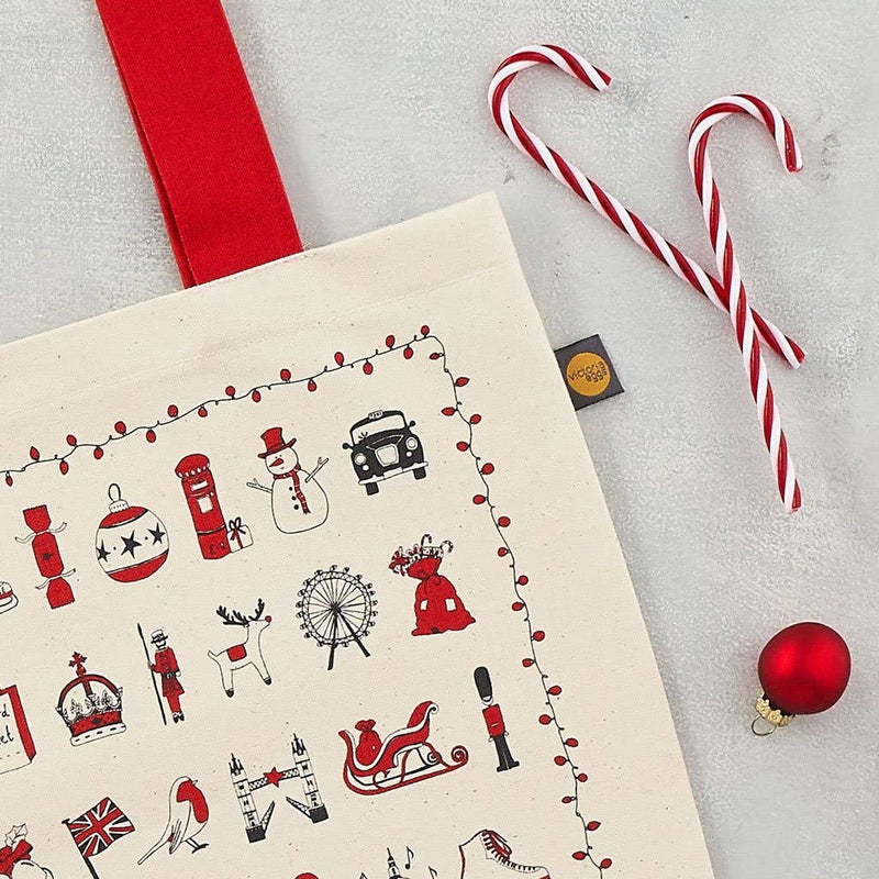 Victoria Eggs - London Christmas Canvas Bag