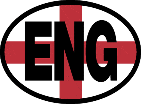 ENG England Oval Decal - 2825