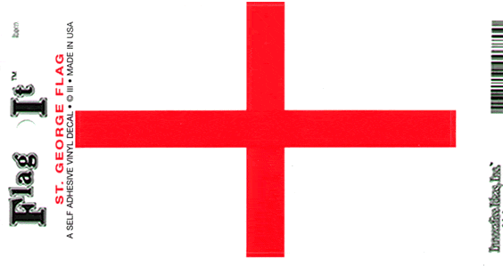 England St. George Flag Decal - 685