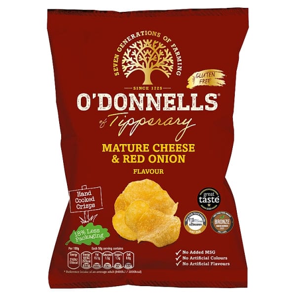 O'Donnells Mature Cheese And Red Onion 47.5g