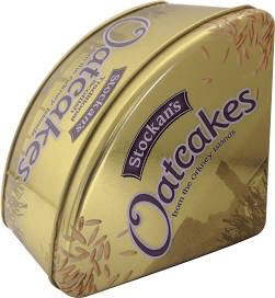 Stockans Savory Oatcake Crackers Tin 200g