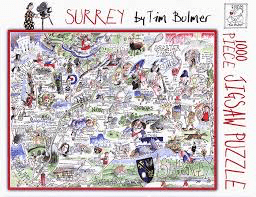 Map of Surrey - Tim Bulmer 1000pc Puzzle