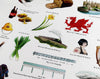 A Very Welsh Alphabet Tea Towel