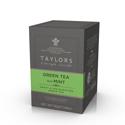 Taylors of Harrogate Green Tea With Mint - 20 Individually Wrapped Tea Bags