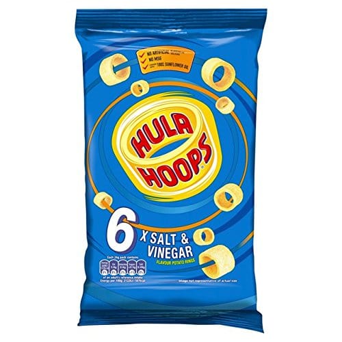KP Hula Hoops Salt & Vinegar 6pk 144g