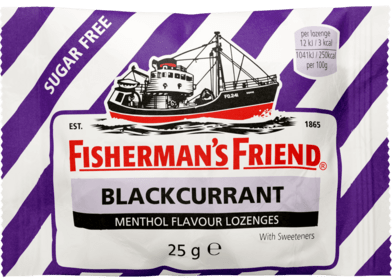 Fishermans Friend SF Blackcurrant Menthol Flavour Lozenges 25g
