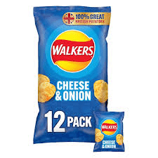 Walkers Cheese & Onion 12pk 300g