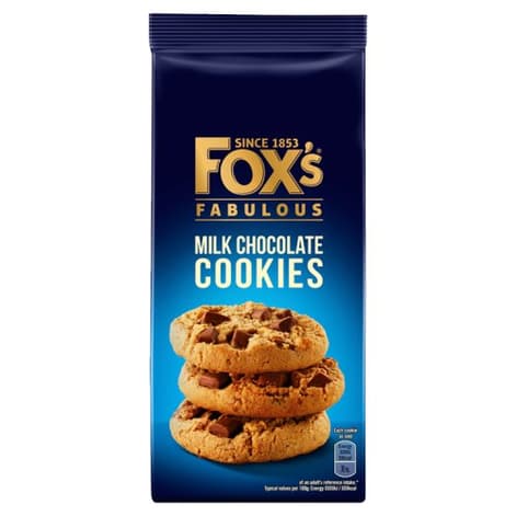 Foxs Chunkie Cookies Milk Chocolate 180g
