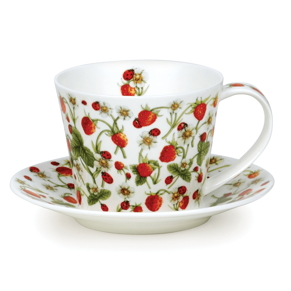 Dunoon Islay Dovedale Strawberry Cup & Saucer