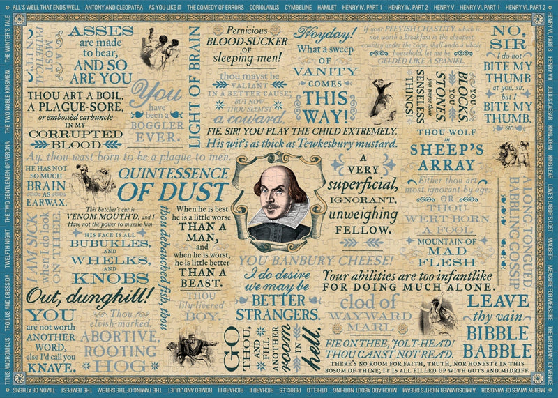Shakespearean Insults 1000pc Puzzle