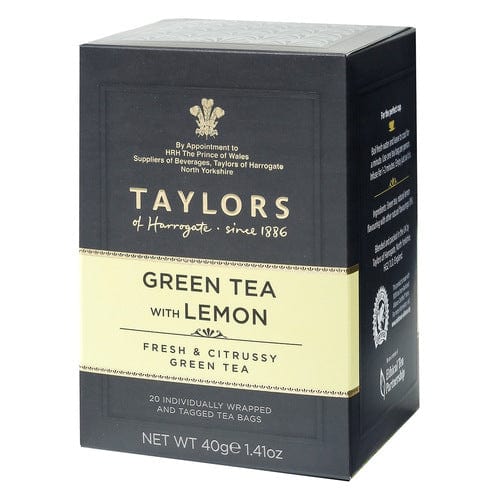 Taylors of Harrogate Green Tea With Lemon - 20 Individually Wrapped Tea Bags