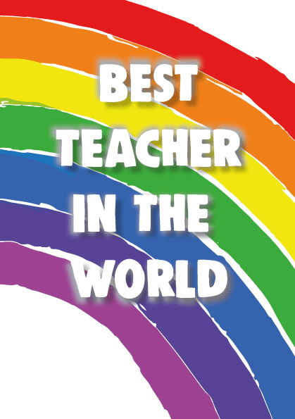 Best Teacher in the World Card