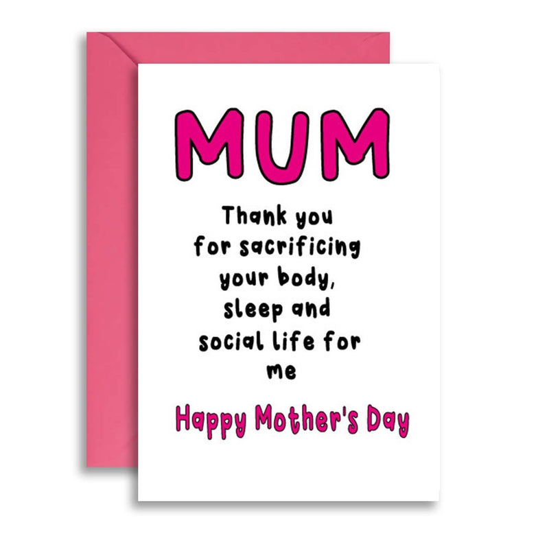 Sacrificing Everything Mother's Day Card