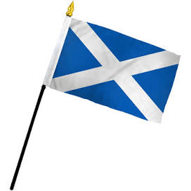 St. Andrews Cross Mini Flag 4x6in