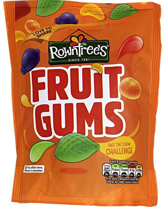 Rowntrees Fruit Gums Pouch Bag 150g