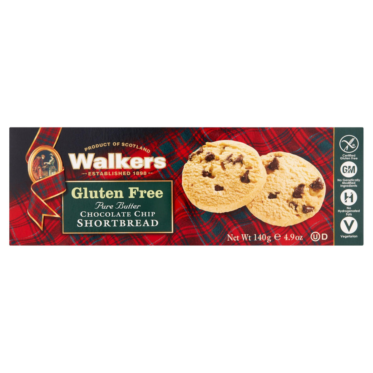 Walkers Gluten Free Chocolate Chip Shortbread