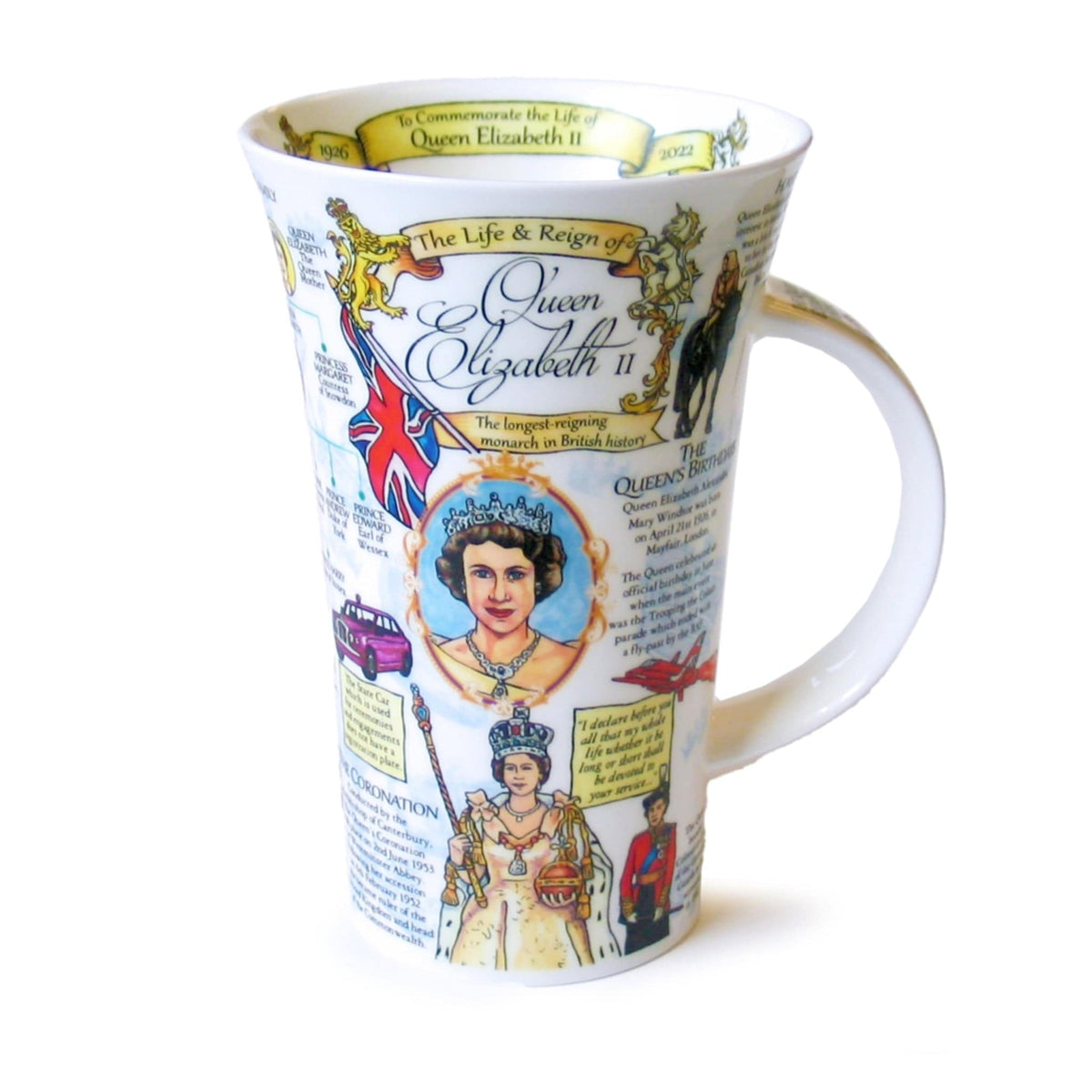 Dunoon Glencoe Life & Reign of Queen Elizabeth II Mug