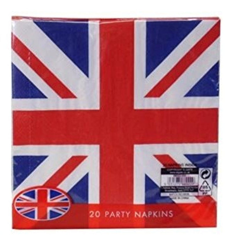 Union Jack Paper Napkins 16 pack