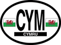Wales CYM Oval Decal - 1191