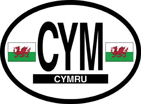 Wales CYM Oval Decal - 1191