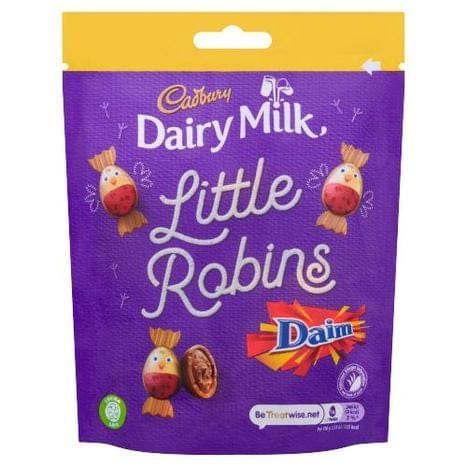 Cadbury Little Robins Daim Chocolate Pouch 77g