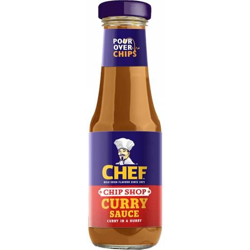 Chef Chip Shop Curry Sauce Glass Bottle 325g