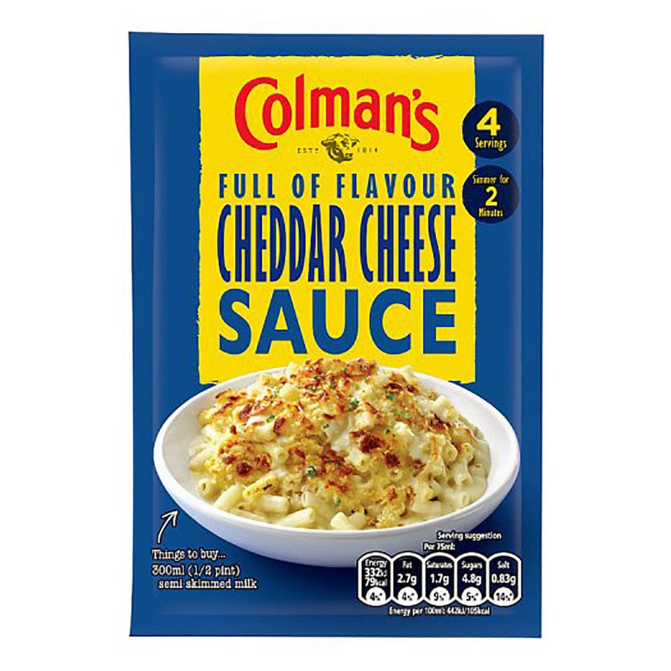 Colmans Cheddar Cheese Sauce Mix 40g