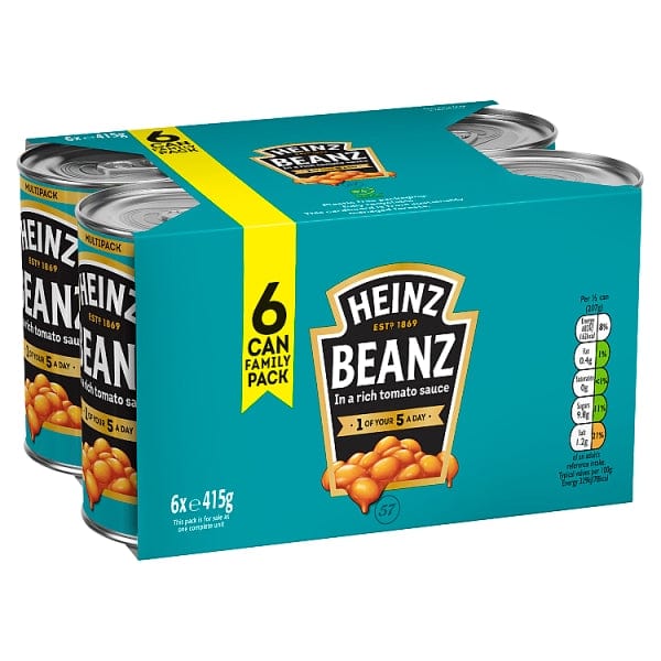 Heinz Beanz 6 Can Family Pack 415g
