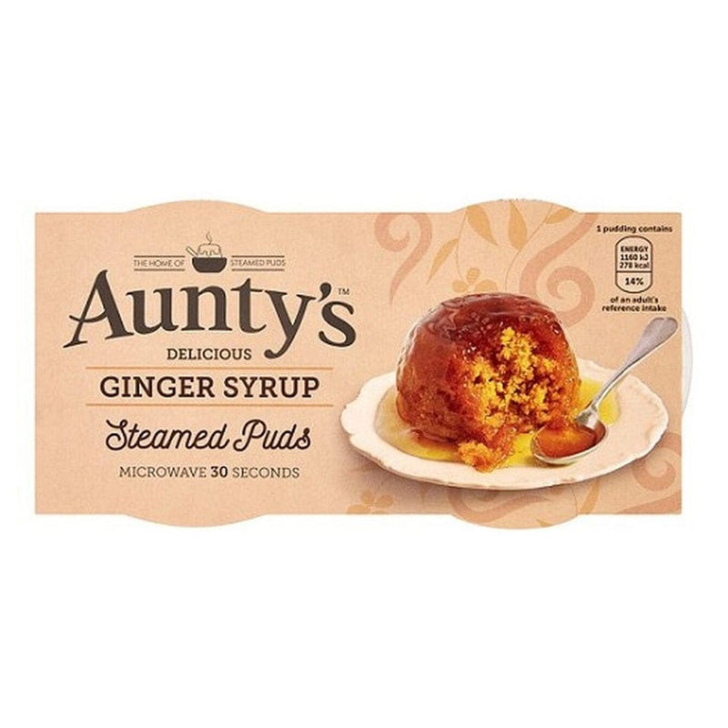 Auntys Ginger Pudding 2x95g