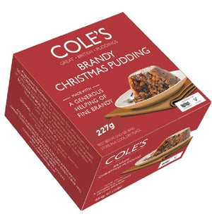 Coles Brandy Christmas Pudding 227g