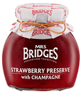 Mrs. Bridges Strawberry Preserve with Champagne 340g