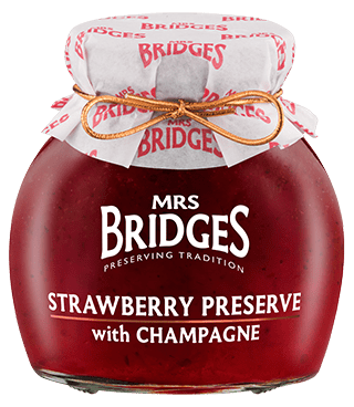 Mrs. Bridges Strawberry Preserve with Champagne 340g