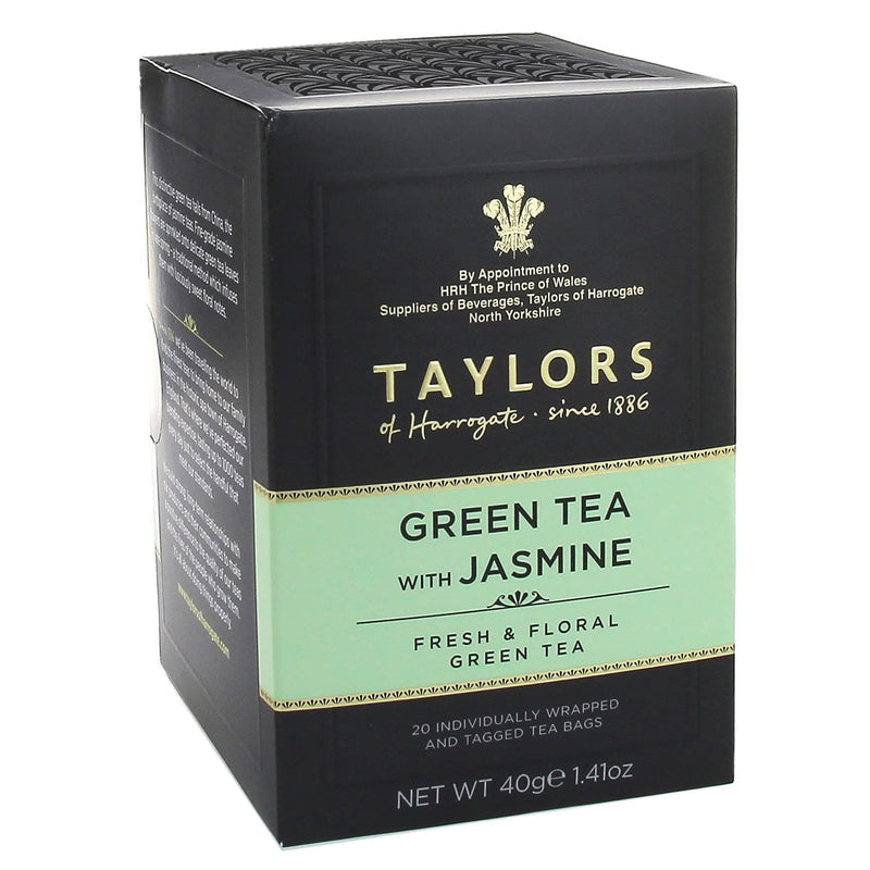 Taylors of Harrogate Green Tea With Jasmine - 20 Individually Wrapped Tea Bags