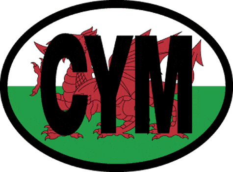 CYM Wales Oval Decal - 2895