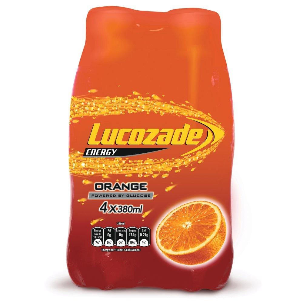 Lucozade Energy Orange 4 Pack