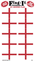 St George Flag 60 Stickers - 2685
