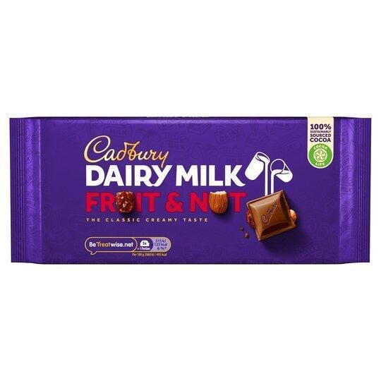 Cadbury Fruit & Nut (UK) 180g