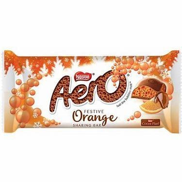 Nestle Aero Festive Block Orange 90g