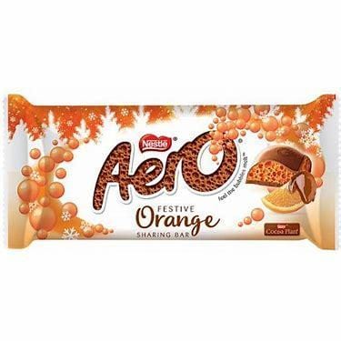 Nestle Aero Festive Block Orange 90g