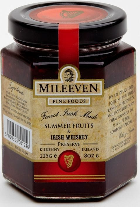 Mileeven Summer Fruits and Irish Whiskey Preserve 225g