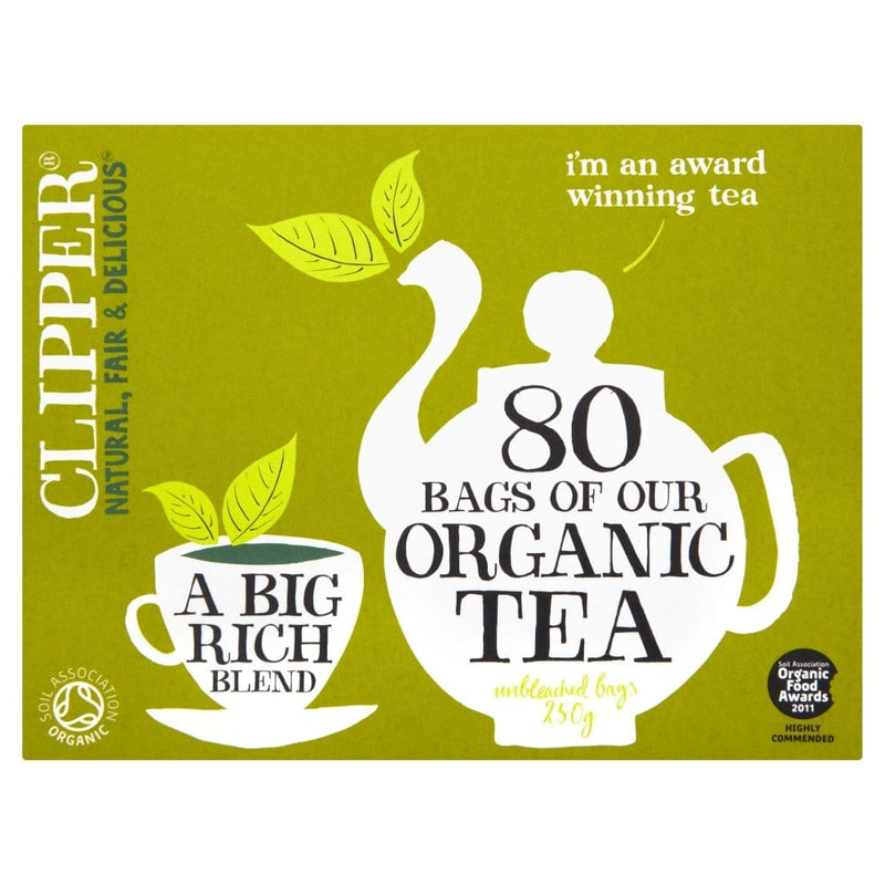 Clippers Organic Everyday Tea 80 Bags