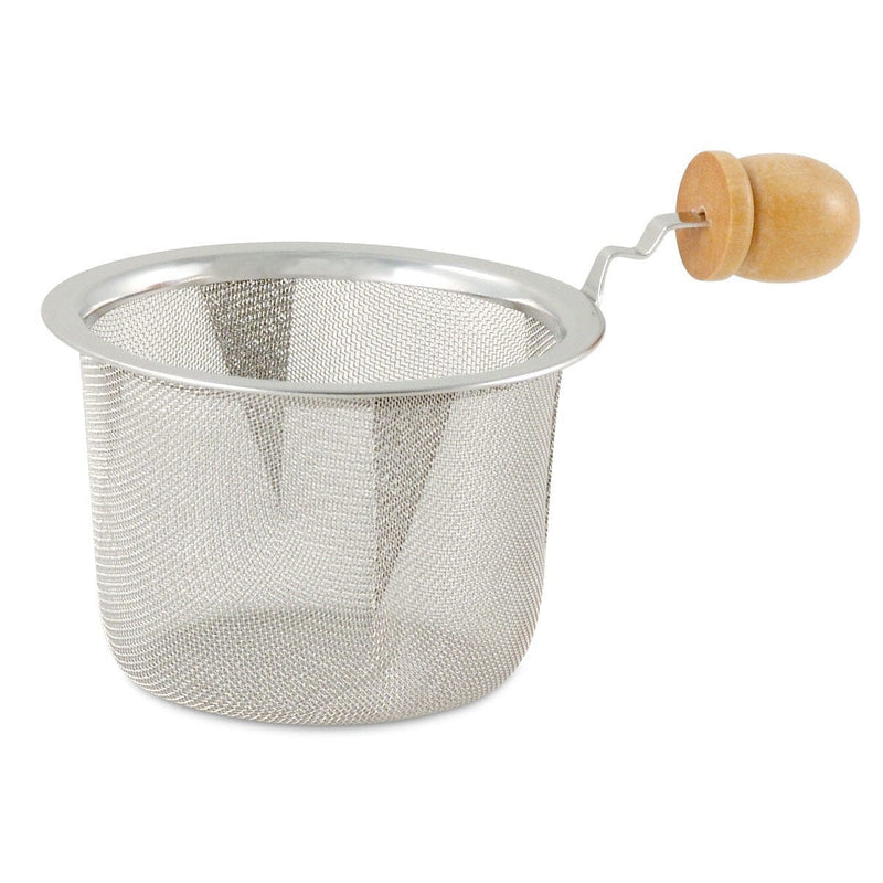 Stainless Steel Mesh Strainer with Wooden Handle 3in.