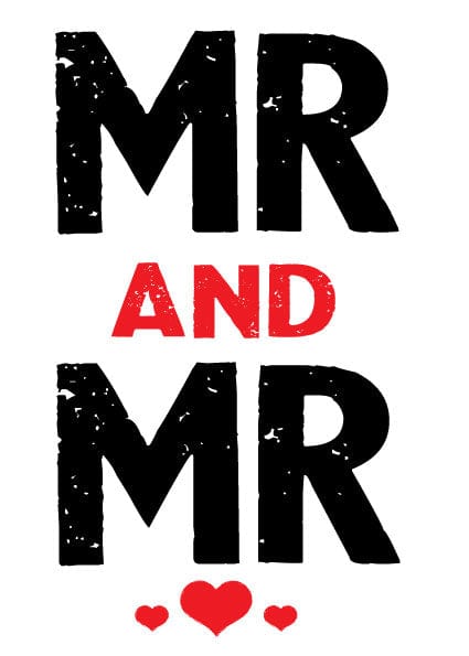 Mr. and Mr. Wedding & Engagement Card