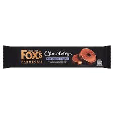 Foxs Chocolatey Shortcake Rounds 130g