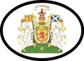 Scotland Coat Of Arms Oval Decal - 1954