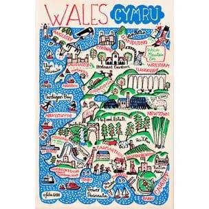 Wales Wooden Magnet