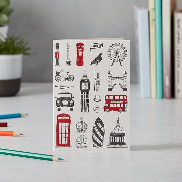 Victoria Eggs - London Icons Greeting Card (blank inside)