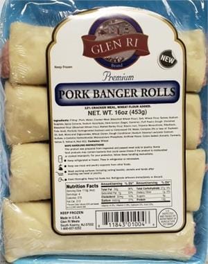 Glen RI Pork Banger Rolls 4pk 454g (Frozen)