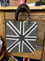 Gone With the Grain Vintage Union Jack Canvas Tote Bag